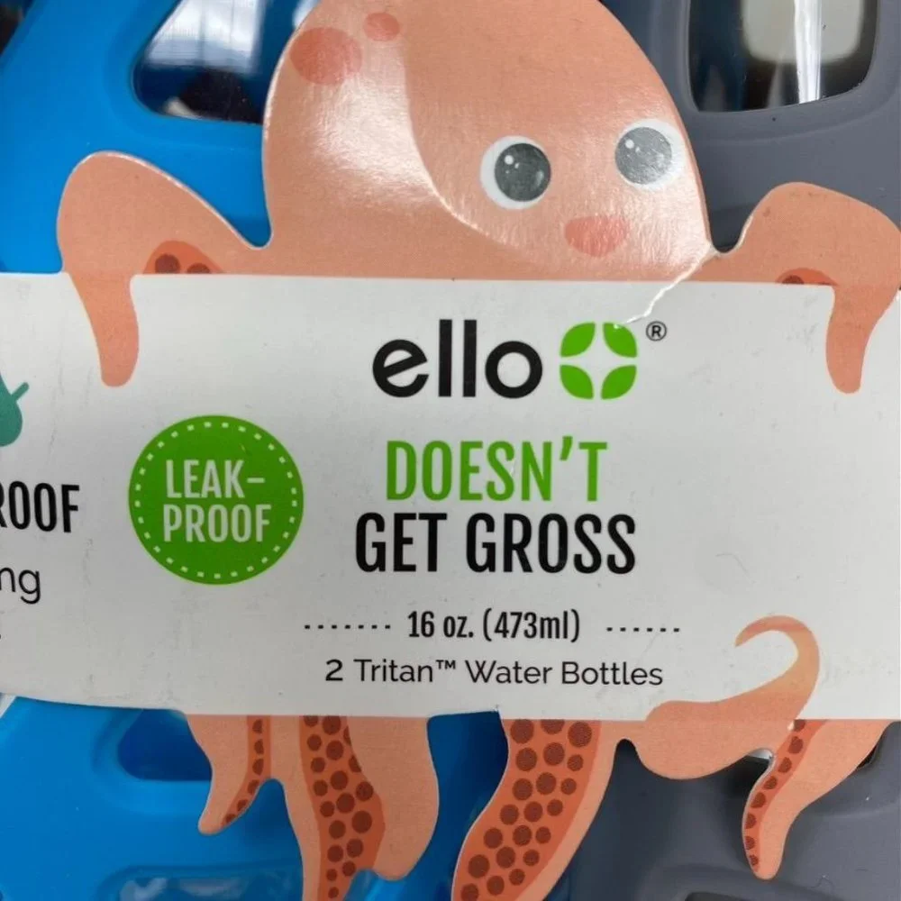 Ello Dash Tritan Water Bottles Carolina Blue/Grey 16 ozs - Picture 5 of 9